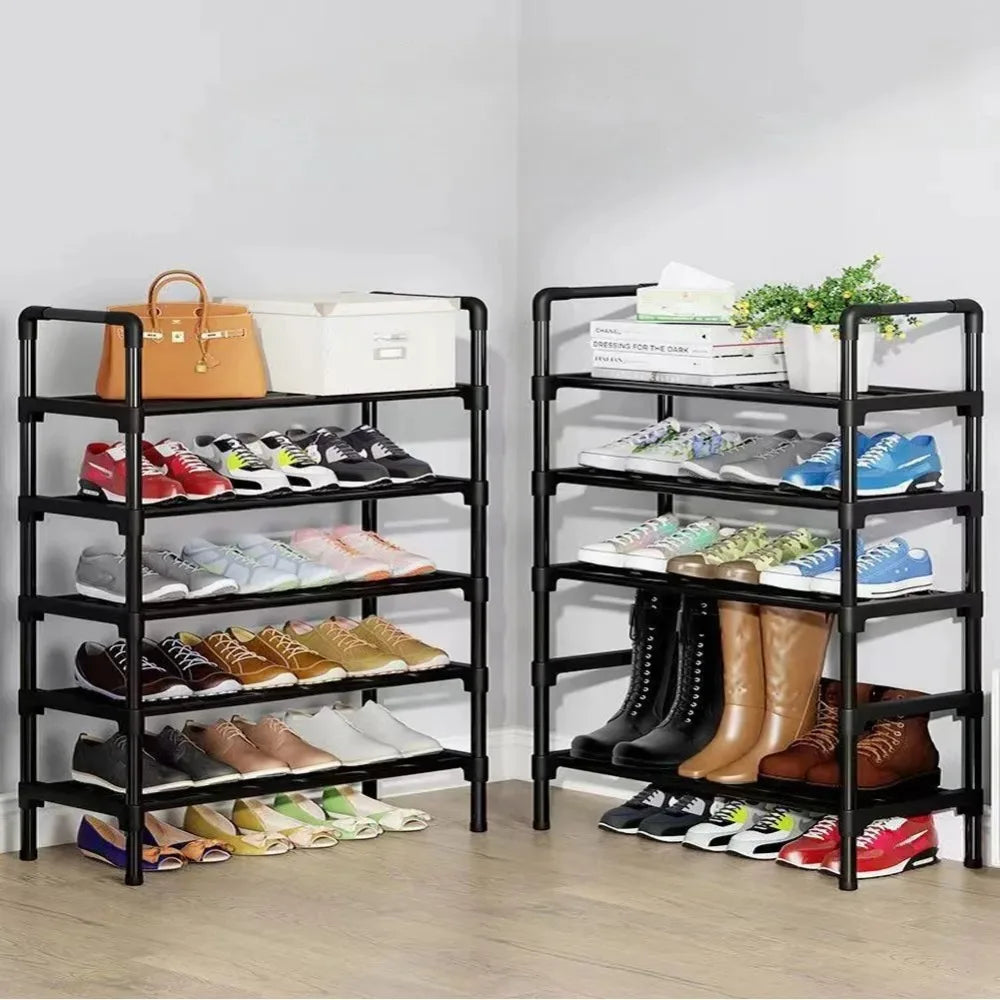 Metal shoe shelf with 5 levels gain of trendy place - view 2