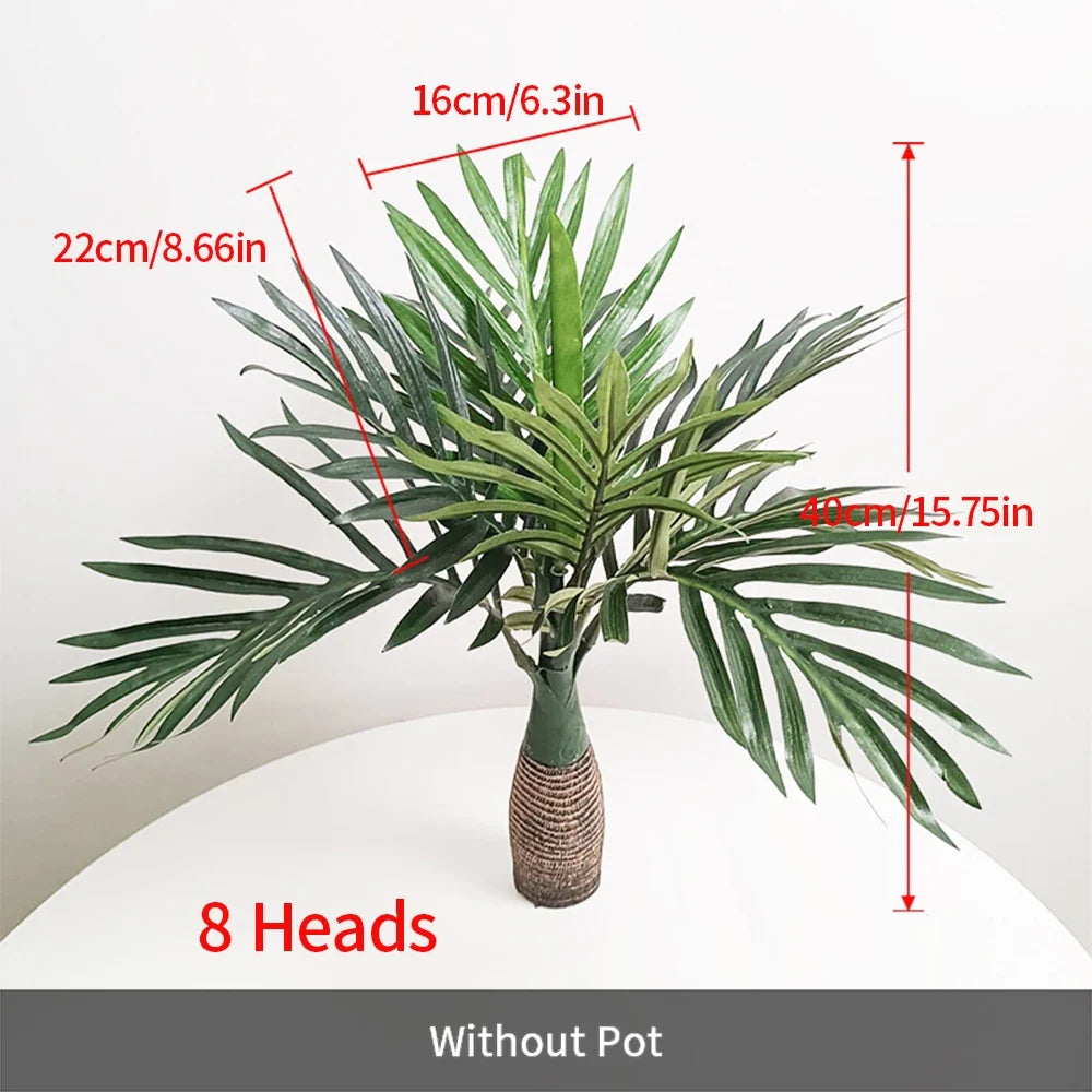 Tropical artificial banana pot for interior and exterior decoration - B 8 Heads / 40cm No Pot