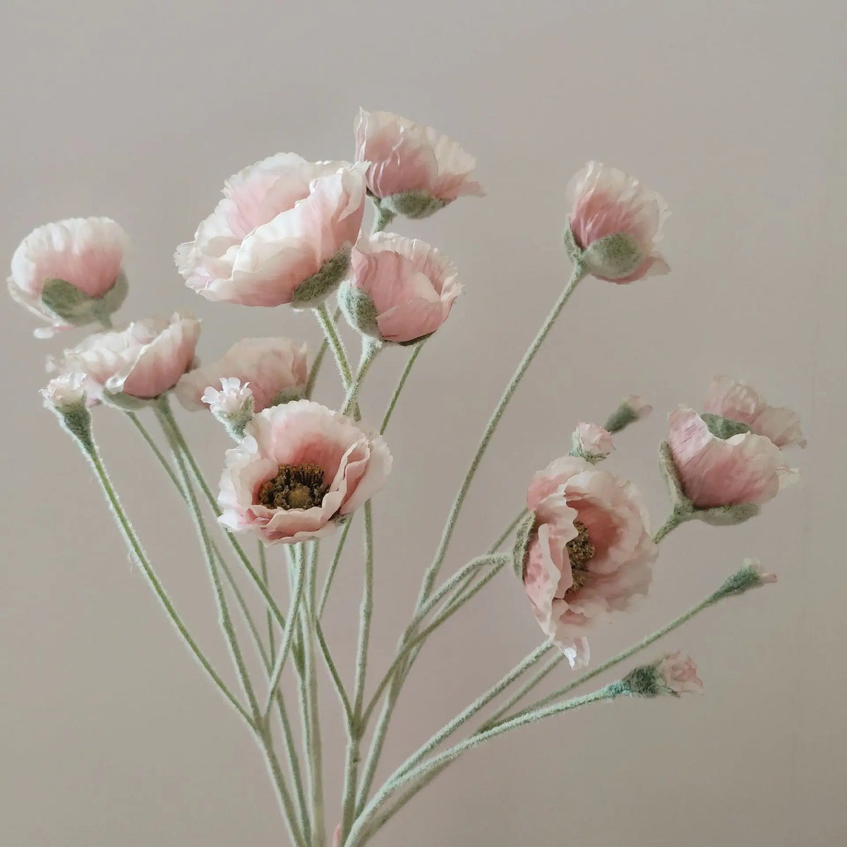 Artificial poppy flowers for decoration wedding garden and DIY - view 2