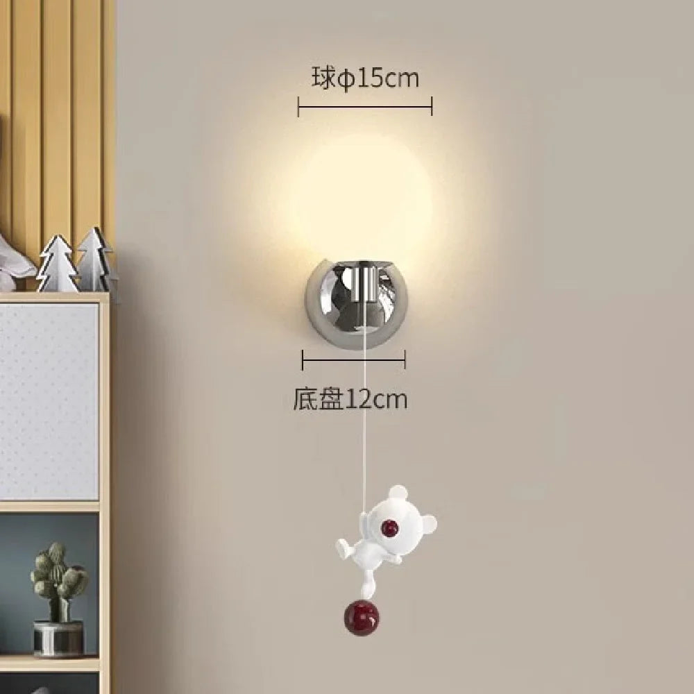 Wall sconce in metal for interior decoration - V