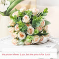 Bouquet of artificial eucalyptus rose wines versatile floral decorations - Champagne