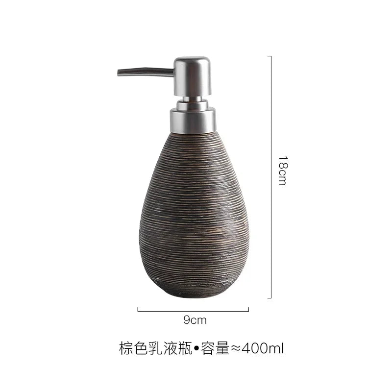 Ceramic bottle disinfectant hands lotion soap decoration bathroom - B.01