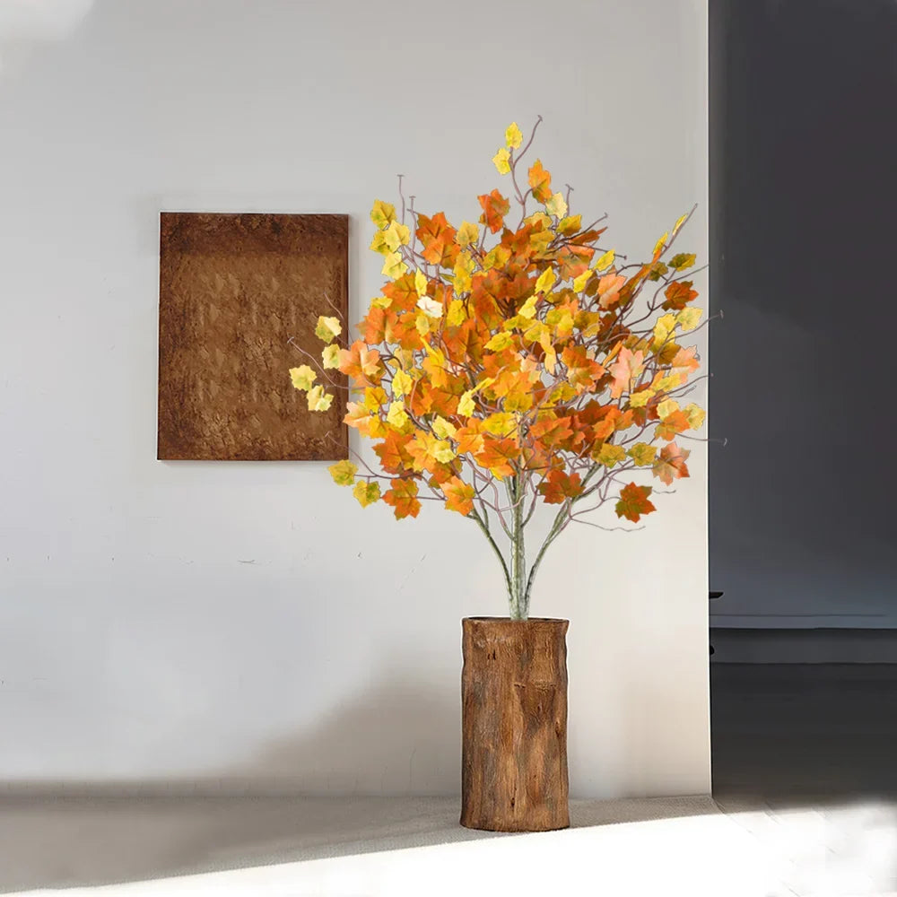 Artificial maple tree with autumn leaves for festive decoration - view 2