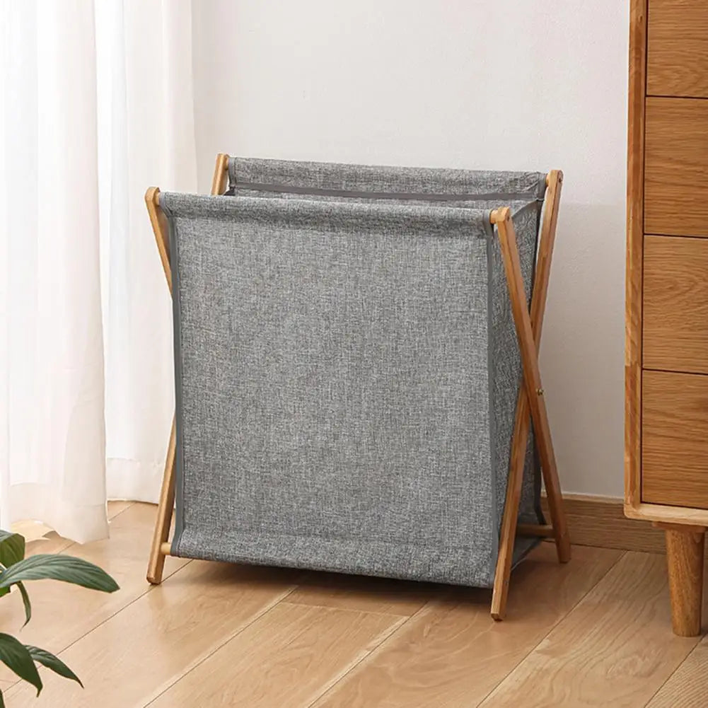 Large capacity foldable storage basket for linen and accessories - view 2