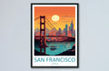 New York Rome Tokyo and Venice Canvas Travel Poster - 60X80cm Unframed / 6