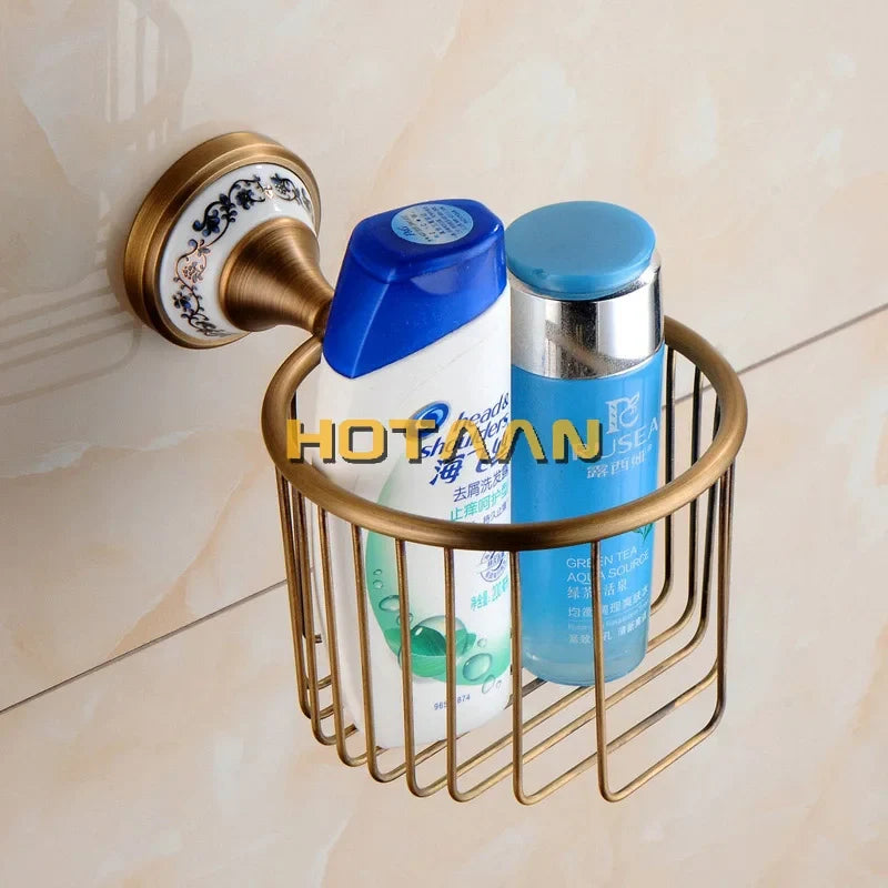 Solid brass accessories sets for retro bathroom - view 2