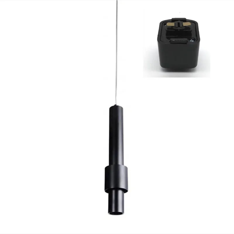 Nordic led pendant light tube long internal lighting dimmable - Black track light 1 / Cold light 6000K / 7W Dimmable