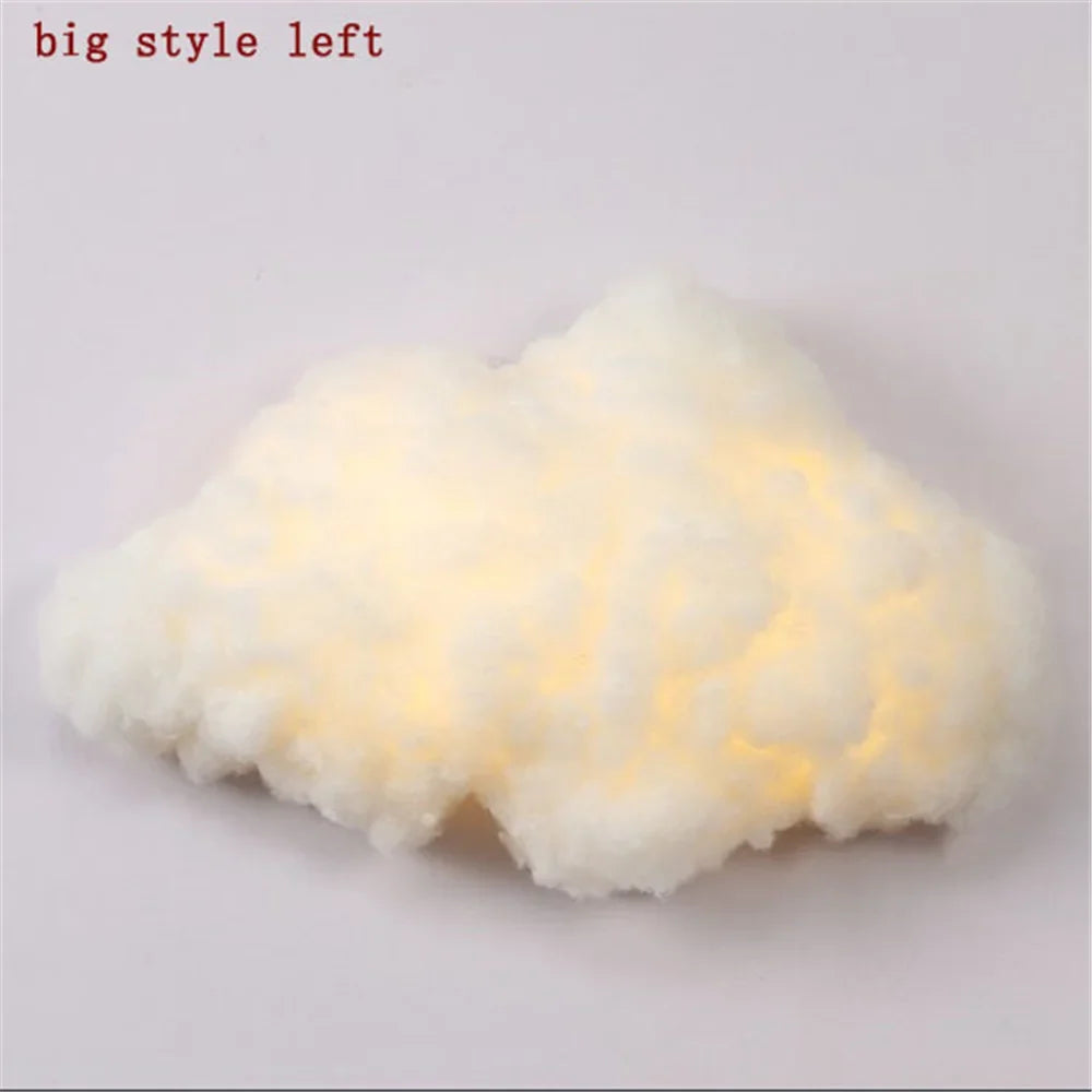 LED wall sconce in imitation decorative silk for children - B Large Left