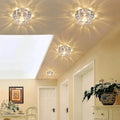 Crystal led ceiling lamp for modern interior decoration - Warm light / Concealed install / 7W