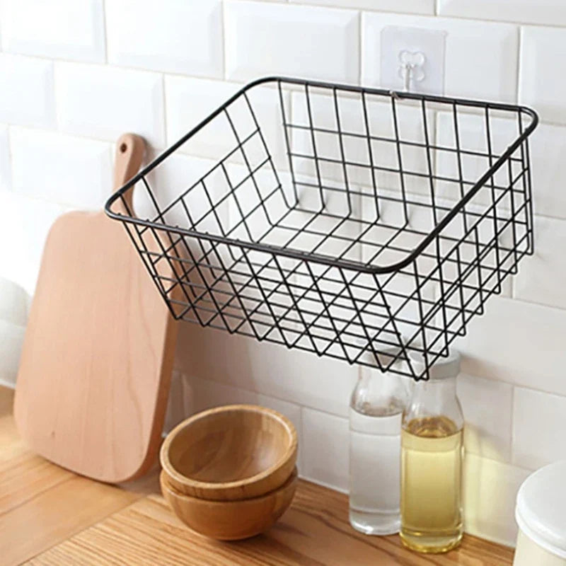 Metal storage basket for practical and elegant organization - view 3
