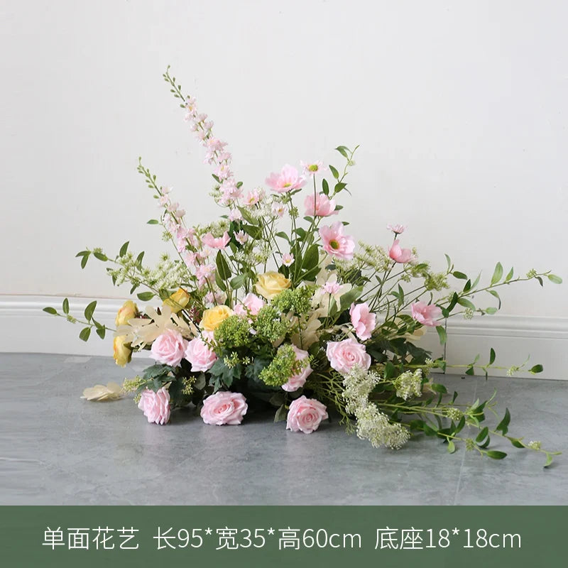 Artificial flower arrangement for wedding decoration and events - 95X35 CM