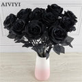 5 bouquets of artificial flowers for festive and home decoration