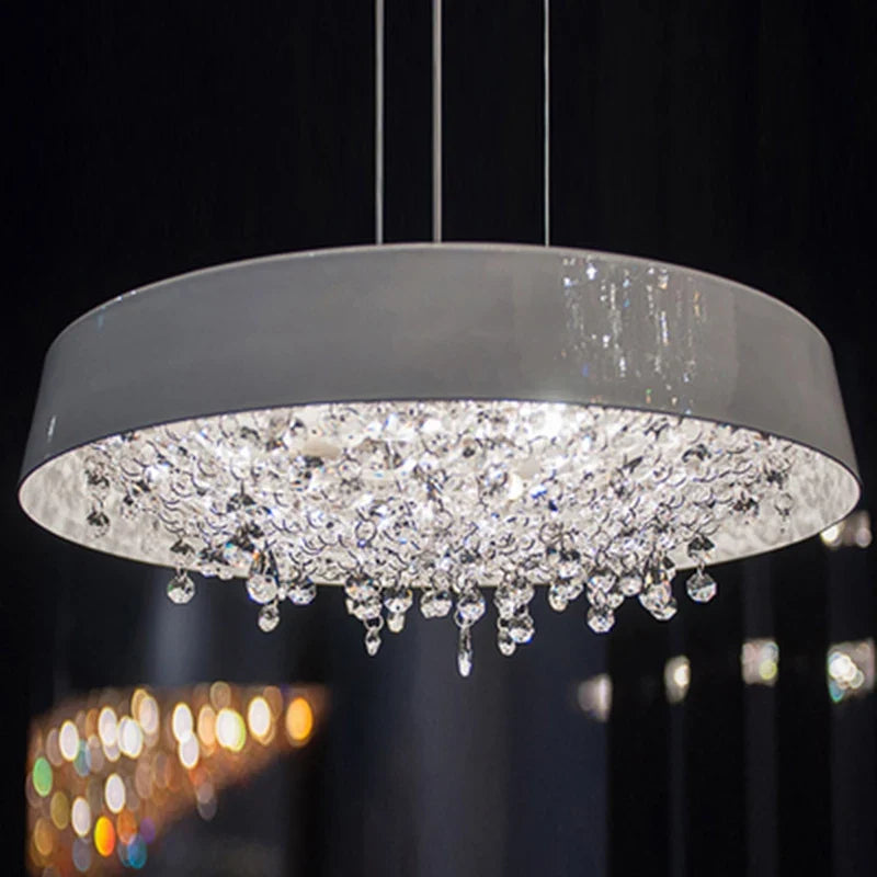 Chandelier in modern crystal black and white for interior decoration - view 4