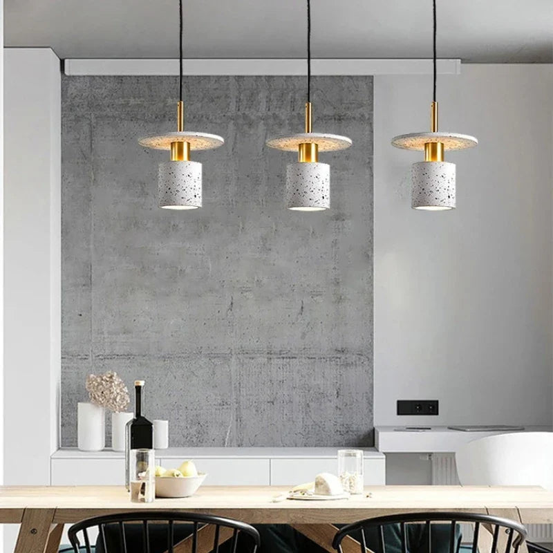 Creative terrazzo chandelier for minimalist restaurant and shop - view 4
