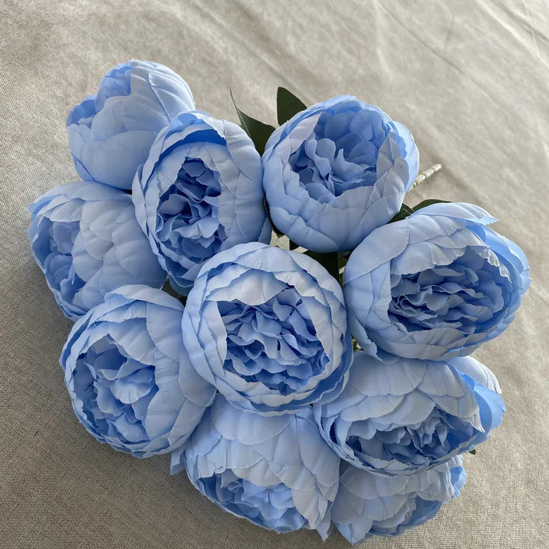 Timeless Artificial Peony Bouquet for Weddings - Light Blue