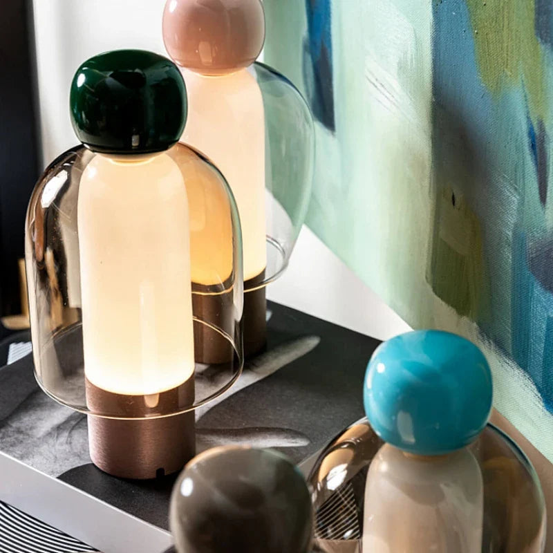 Modern stand lamp with usb loading and minimalist design - view 3