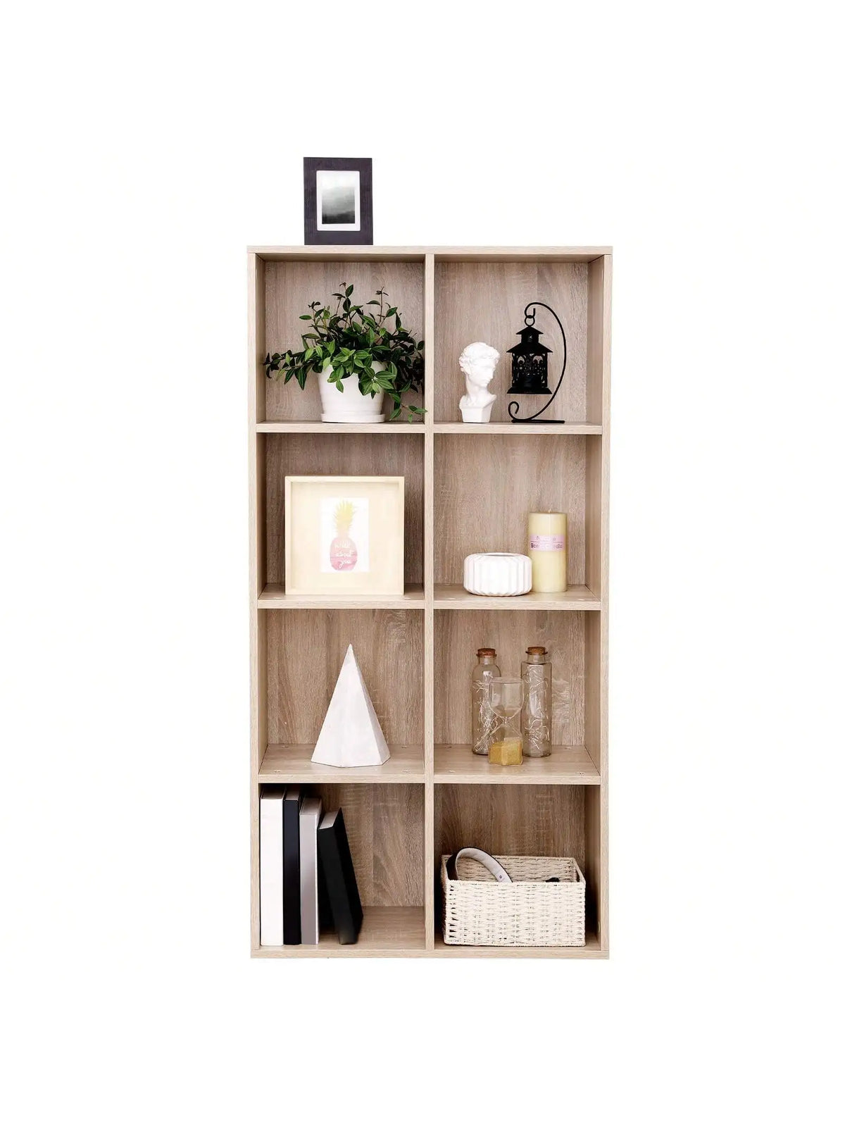 VASAGLE Bookcase, Wooden Bookshelf with 8 Compartments, Floor Standing Storage Unit for Files, decor, In Study, Living Room - view 3