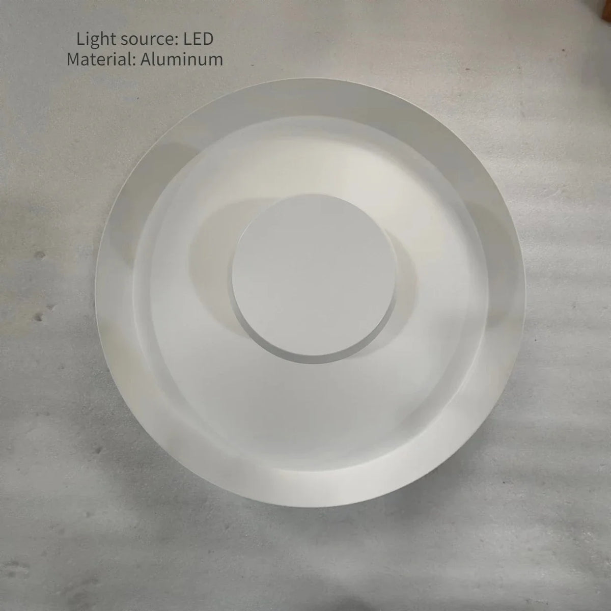 Minimalist led ceiling in aluminium for all spaces - White / Warm White / D 25 cm - H 8,5 cm
