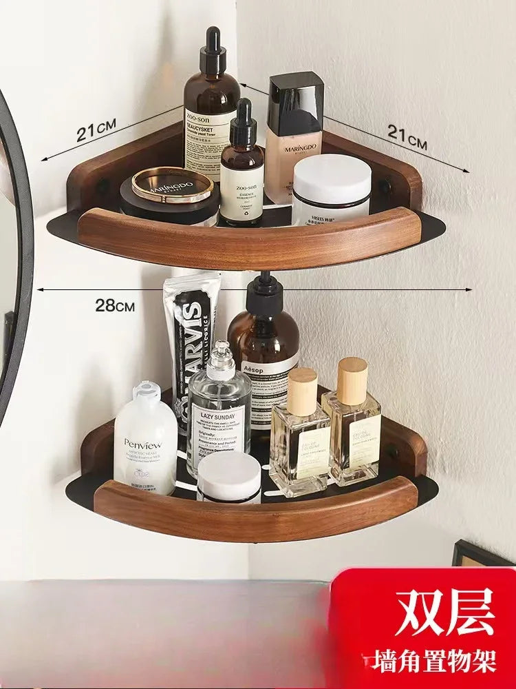 Wooden hardware set for bathroom - F