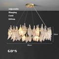 Glass chandelier creative design modern elegant pearl design - Warm Light / Dia85cm A