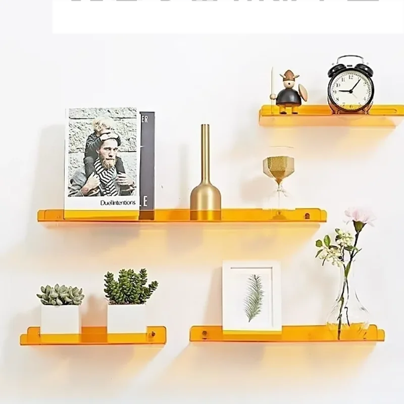 Acrylic floating shelf for modern invisible storage - view 6