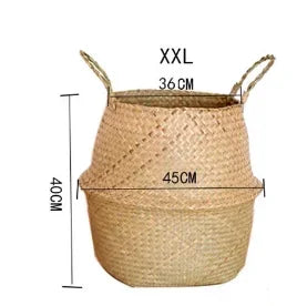 Wicker hanging basket for storage and decoration - 45CM XXL