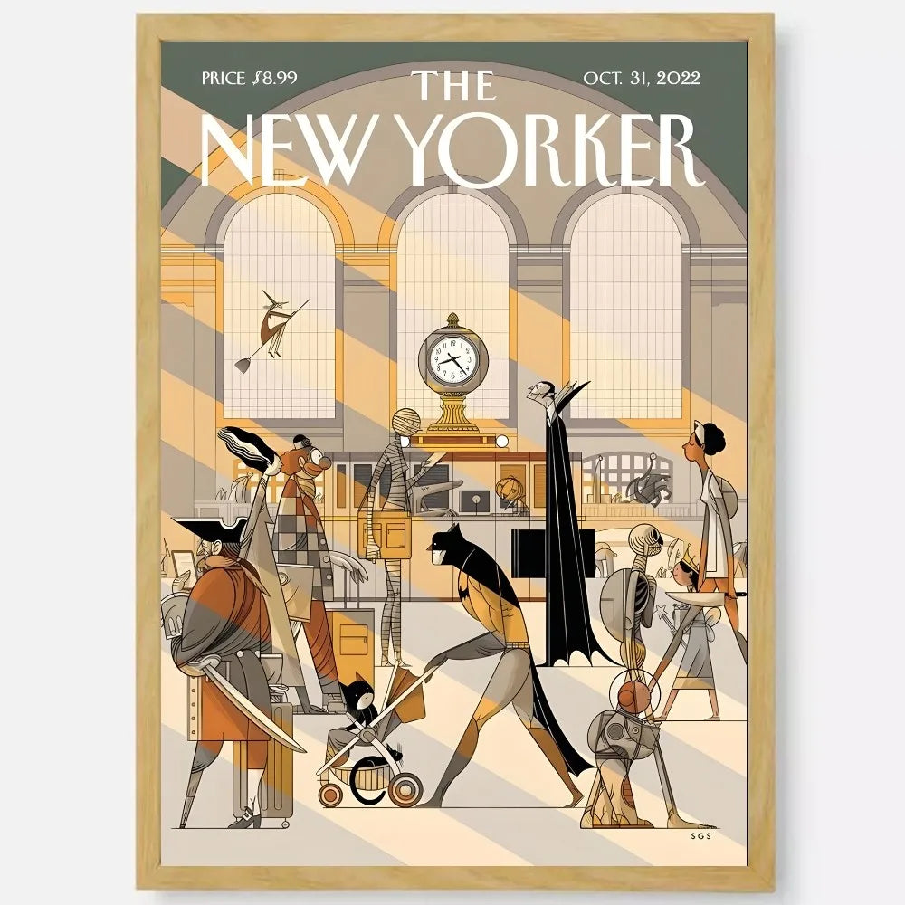 Modern Elegance New Yorker Wall Poster Sticker - 15x20cm No Frame