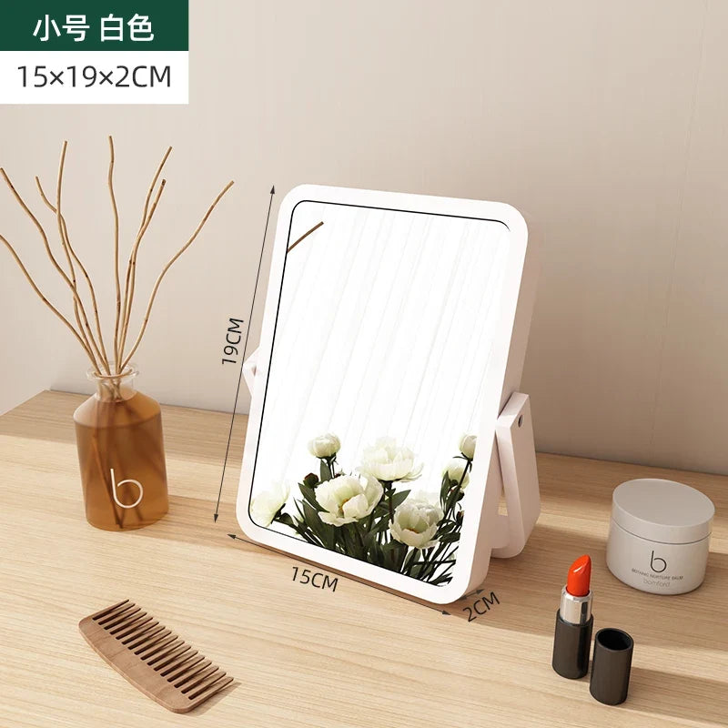 Vintage wooden decorative mirrors for interior decoration - 15x19x2cm