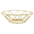 Metal Wire Fruit Basket Fruit Bowl, Large Round Bread Storage Bowl Stand
