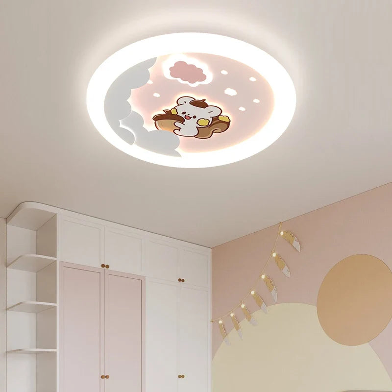 Astronaut ceiling lamp for children's room design playful and protective - view 2