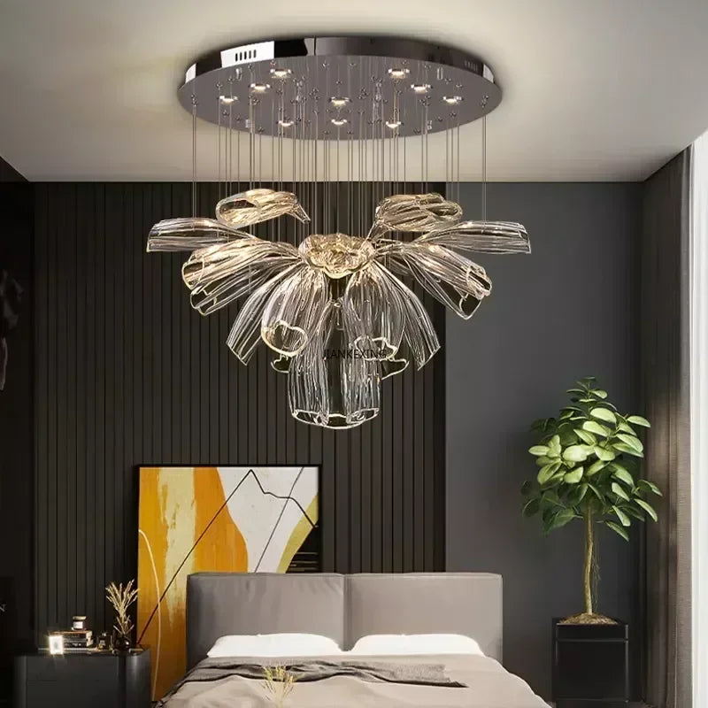 Art decorative glass pendant light for modern and elegant interior - view 2