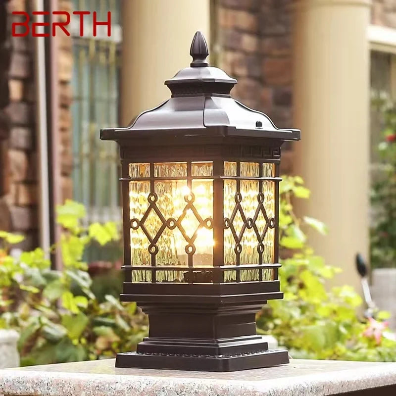 Classic outdoor floor lamp waterproof led lighting for retro garden - view 2