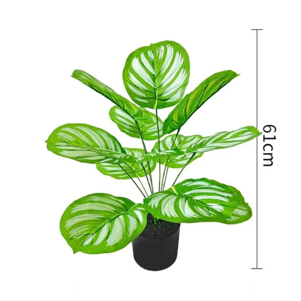 Artificial bonsai decorative plant for interior and office decoration - 60cm No Pot Green