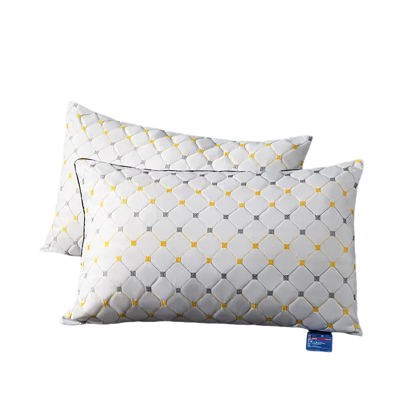 1pc Soft and Supportive White Pillow, Simple Polyester Rectangular Neck Pillow for Home and Hotel,18.9x29.13In - 1 / 48 x 74cm