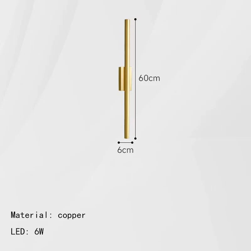 Modern brass black and copper wall sconce with natural light - 2 Lights-Golden / Natural Light 4000K