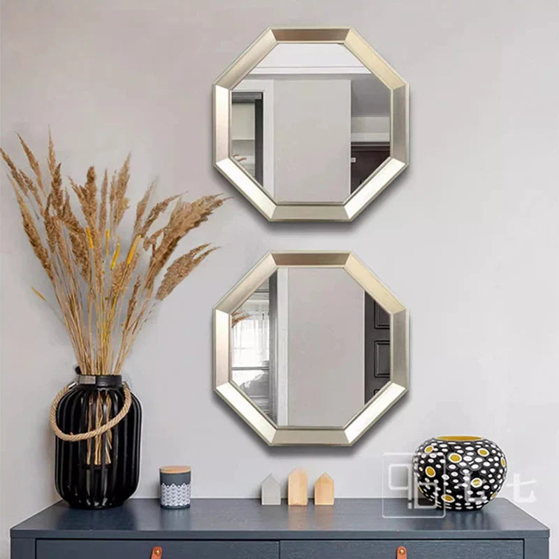 Metal hexagonal decorative mirrors for aesthetic decoration - view 5