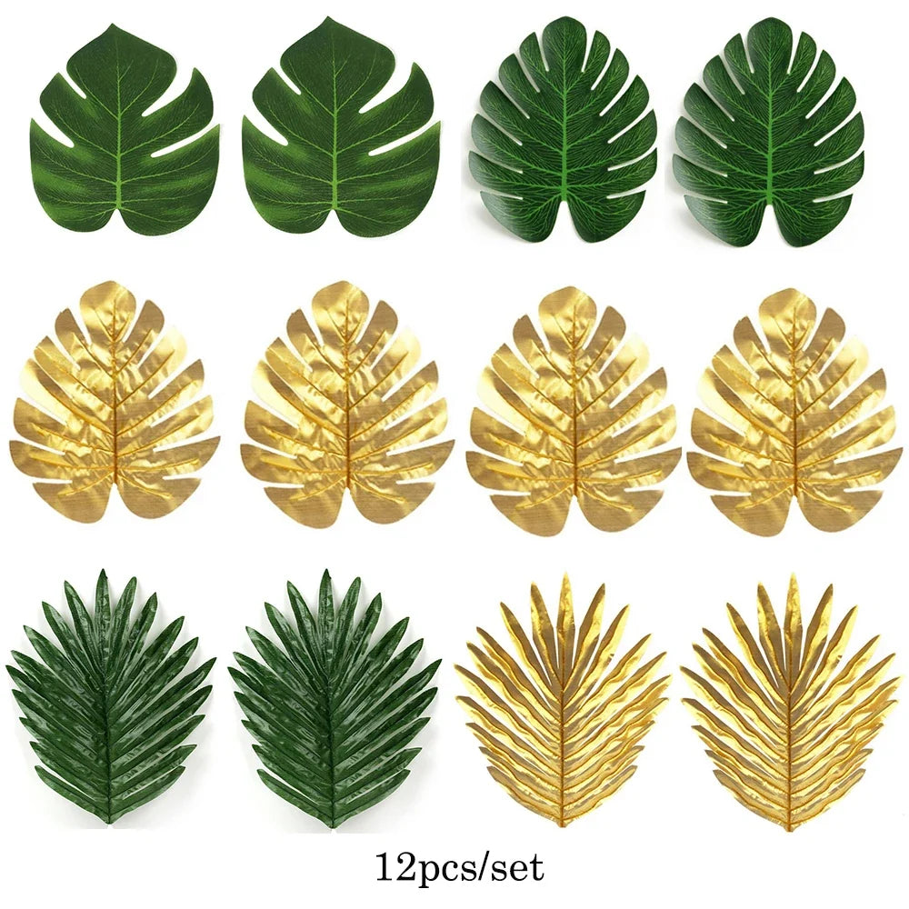 Tropical palm decorations for Hawaiian party and safari - N°5