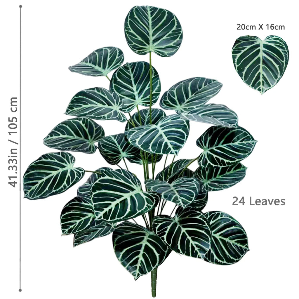 Artificial plant in pot apple leaf for interior decoration - HXY-24Y-105-T1