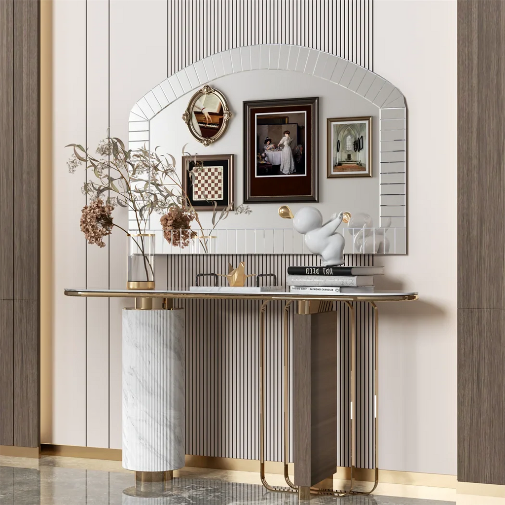 Large decorative wall mirror in Venetian bevelled glass - view 6