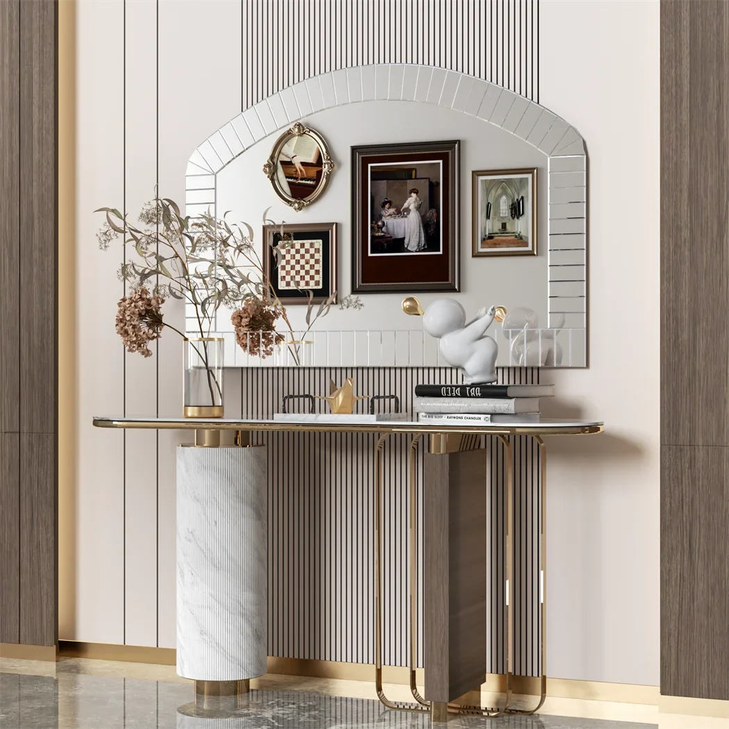 Large decorative wall mirror in Venetian bevelled glass - view 6