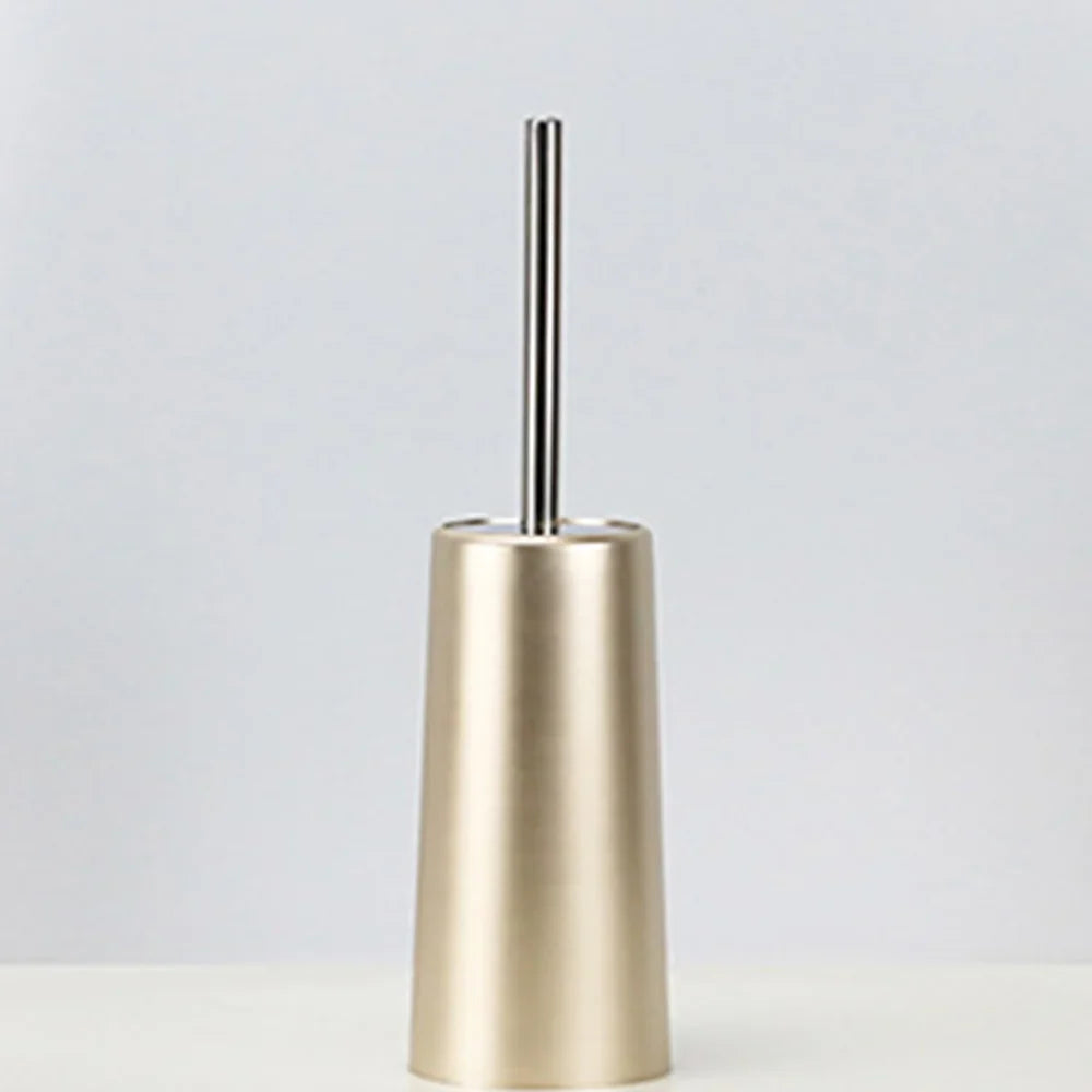 Stainless steel brush and cleaning holder for bathroom - view 2