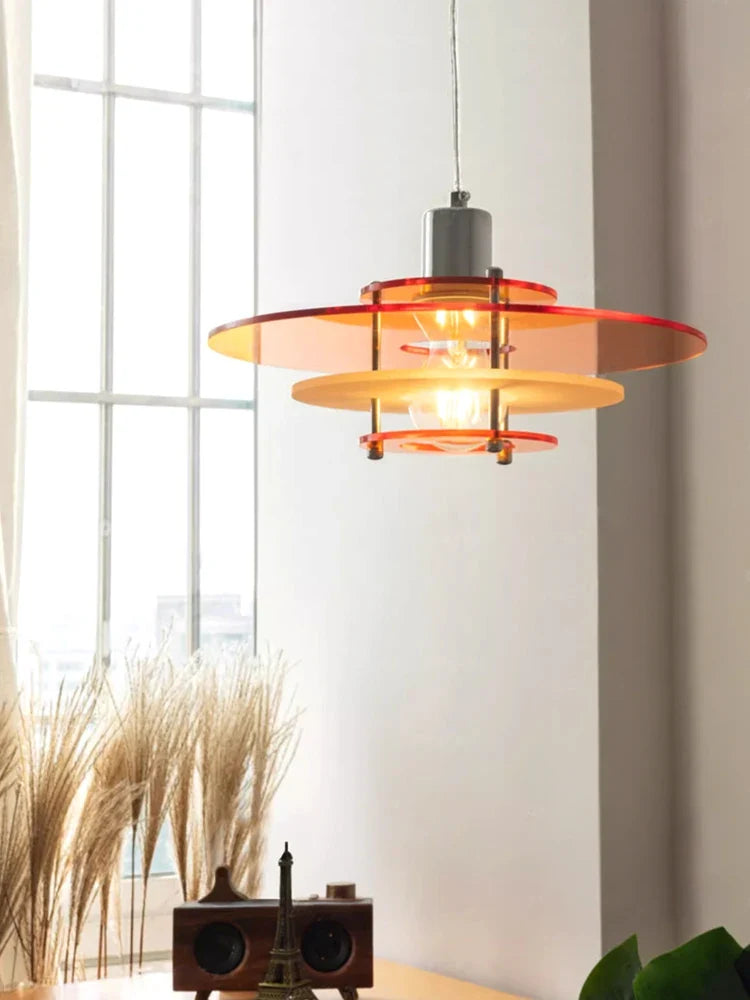 Acrylic led pendant light for restaurants and shops