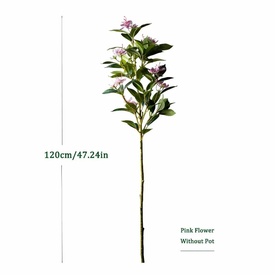 Artificial plant ficus banyan for interior and exterior decoration - 120cm Pink