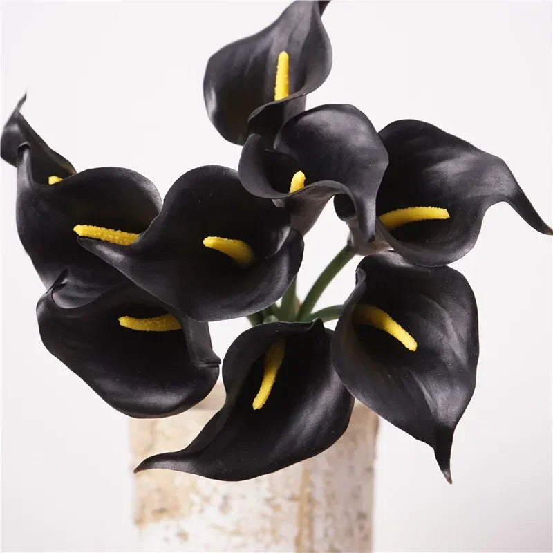 Realistic artificial calla lilies bouquet for interior decoration - view 4