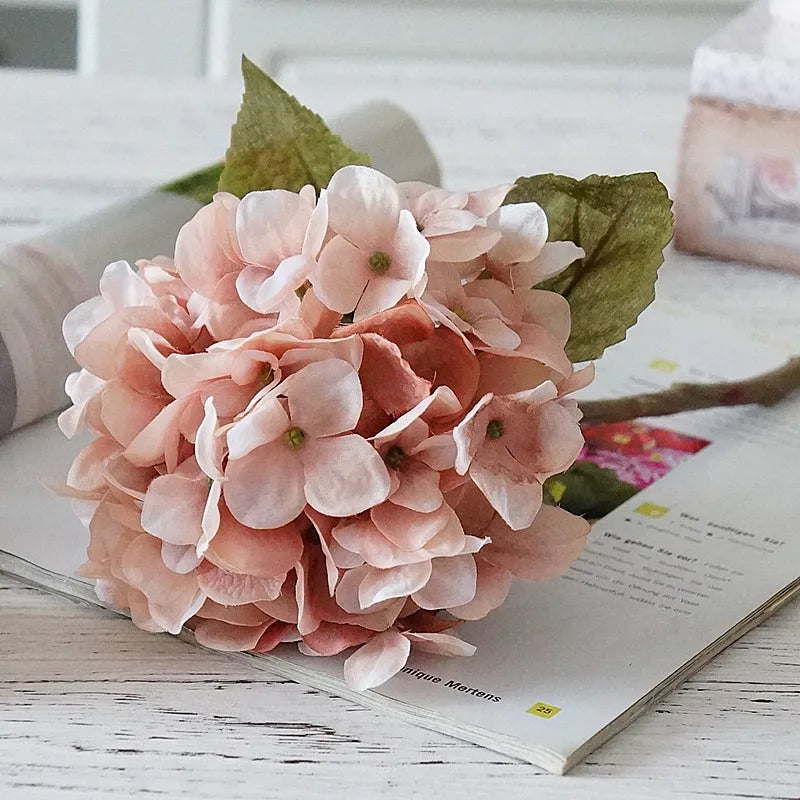 Silk hortensia bouquet for interior decoration and wedding - 1