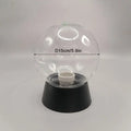 Acrylic Outdoor Globe Pedestal Lamp with Warm Glow - Transparent D15cm