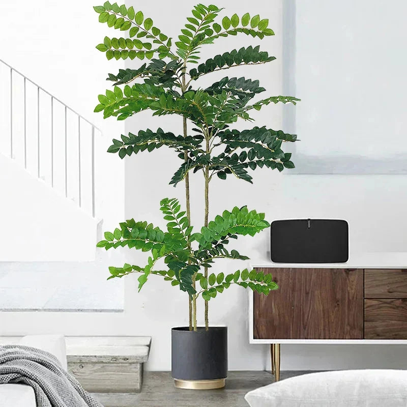 Artificial silver tree for decoration and lucky holder