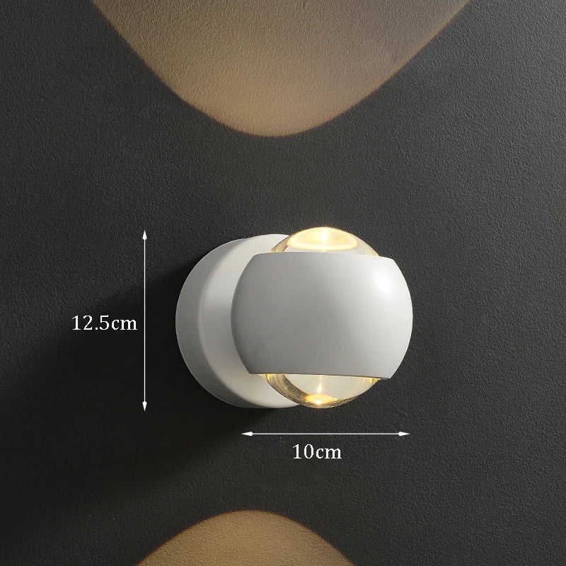 Minimalist wall-mounted light fixtures for modern interior lighting - White