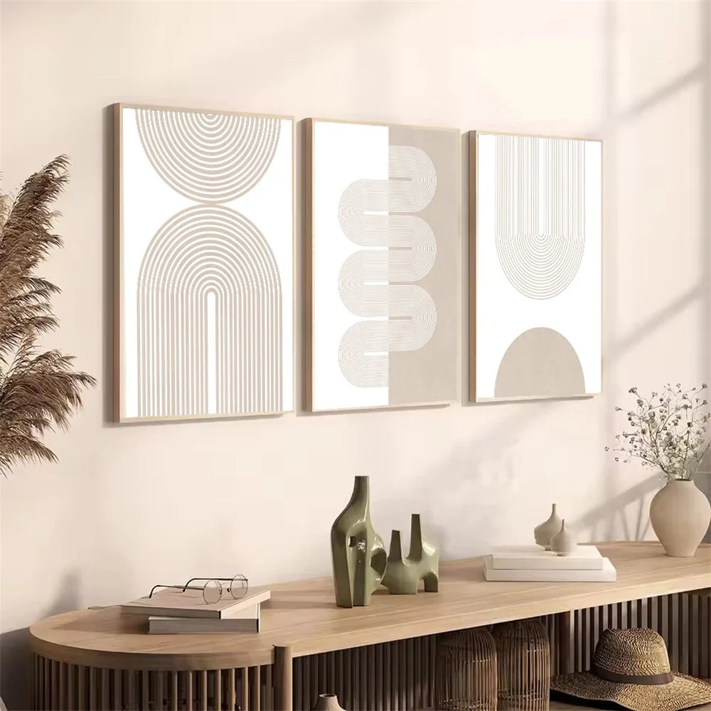 Minimalist geometrical art boho for modern decoration