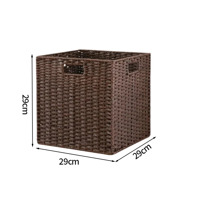 Wicker picnic basket for various storage - S5 29x29x29cm